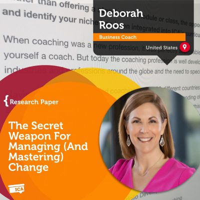 Coaching as a way to manage change