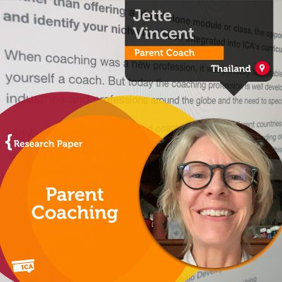 Parent Coaching Jette Vincent_Coaching_Research_Paper