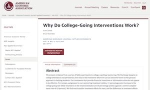 coaching in college interventions