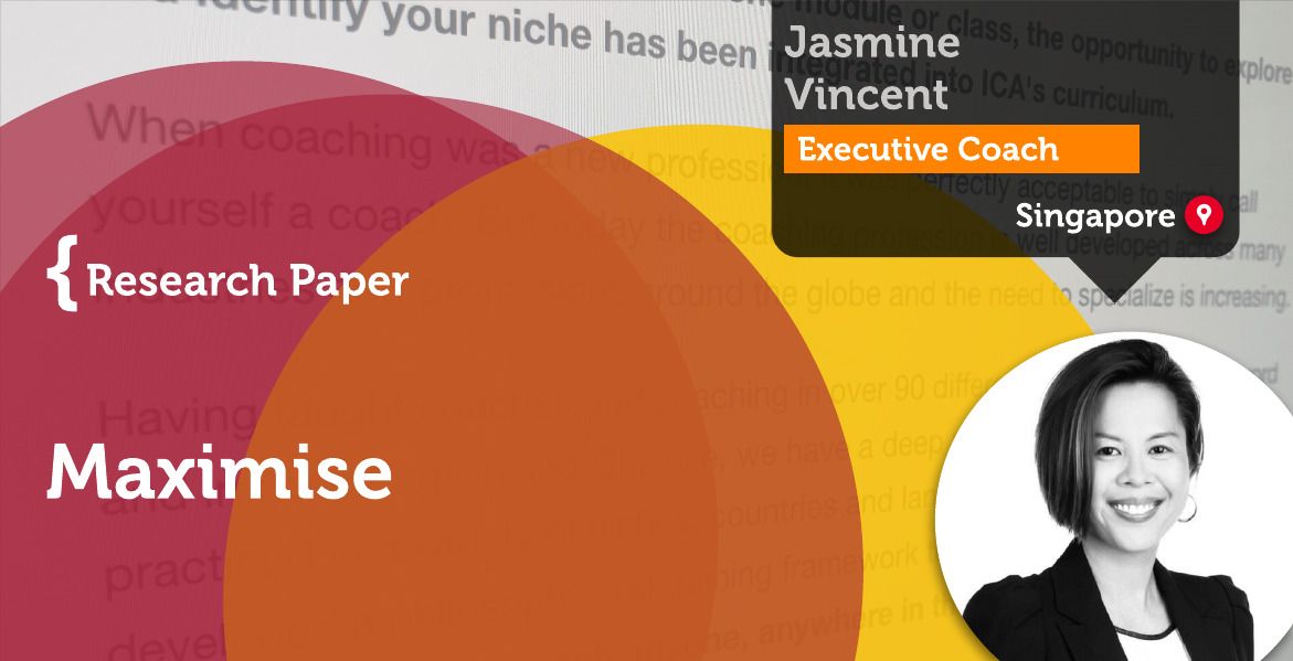 Maximise Jasmine Vincent_Coaching_Research_Paper