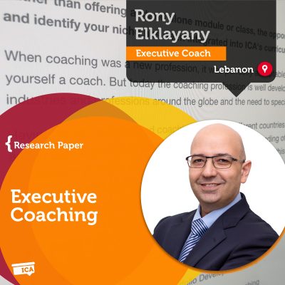 Executive Coaching Rony Elklayany_Coaching_Research_Paper